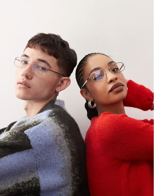 unisex 90's librarian blue light glasses