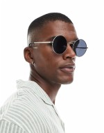 round sunglasses in black